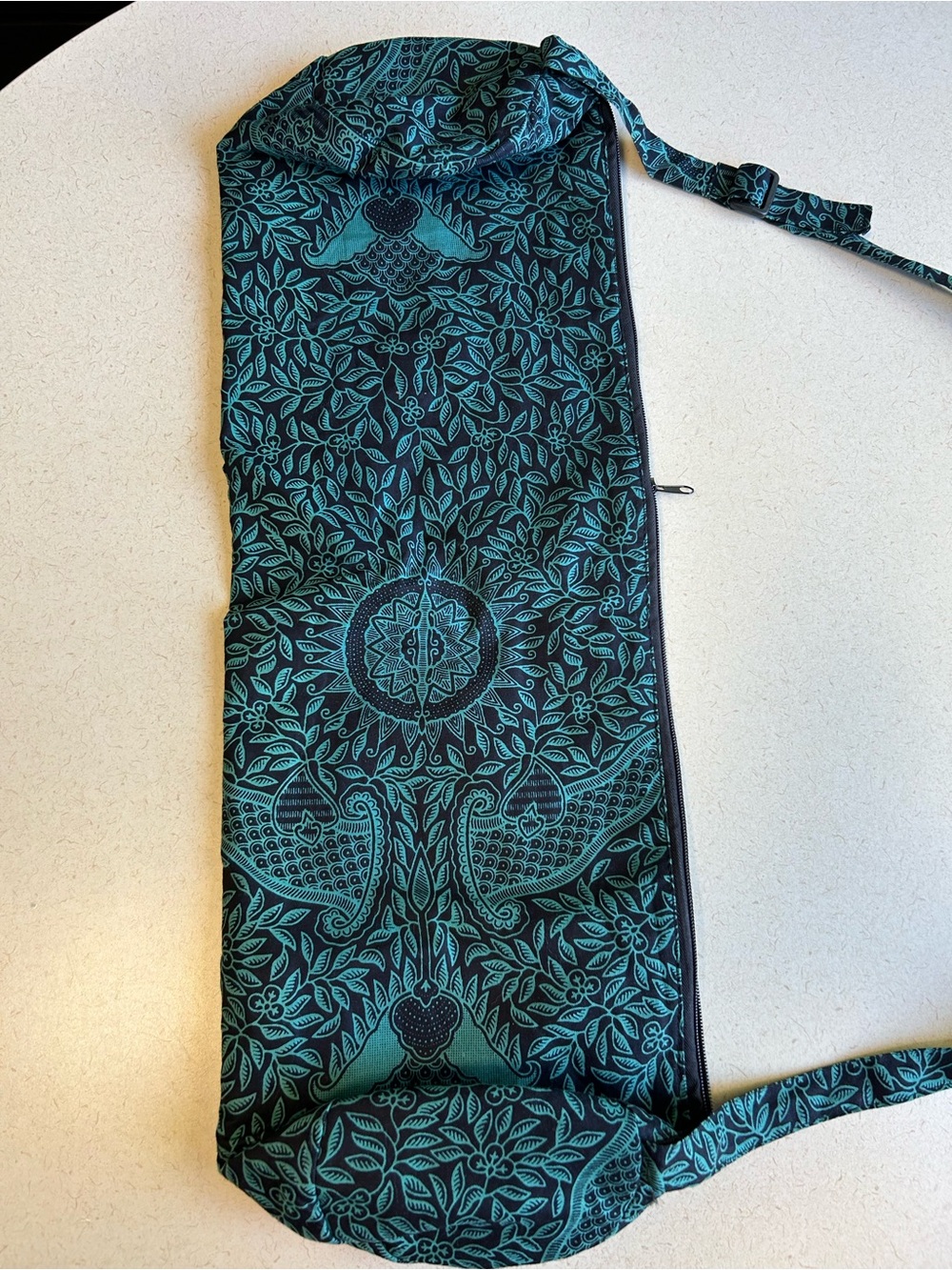 Bodhi Asana Cotton Yoga Bag Bodhi Leaves turquoise